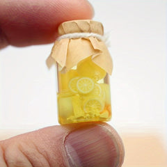 Dollhouse Glass Jars & Colorful Fruits Toy Model Accessories