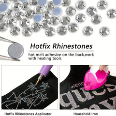 1440pcs Crystal Hotfix Rhinestones Flatback Glass Rhinestones