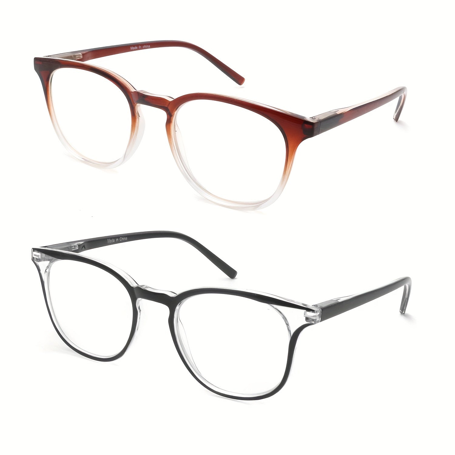 Retro Round Reading Glasses Light Blocking Anti Fatigue Presbyopia Reader