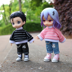 1pc Broken Chain Jeans Doll Clothing Gift