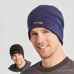 Men's Double Bread Cap with Fleece Scarf