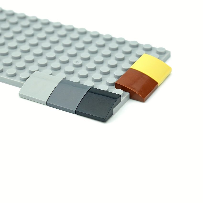 50pcs 2x2 Curved Bricks Gradient Colors Special Edition for Building Blocks