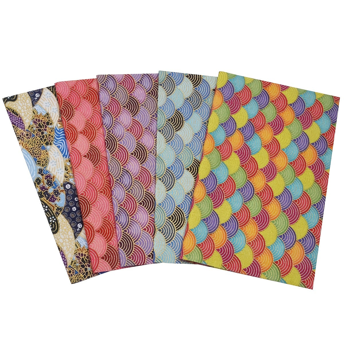 5pcs DIY Japanese Cotton Fabric Bundle for Patchwork Sewing Dolls and Bags
