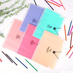 5-Pocket Expanding File Folders A4 Letter Document Candy Color Tabs