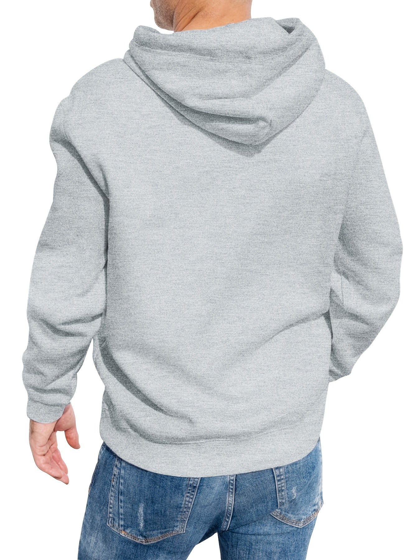 Men's M Print Hoodie Graphic Pullover Hooded Sweatshirt