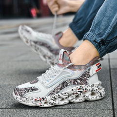 Men's Lace up Sneakers Athletic Shoes Lightweight Breathable Basketball Shoes