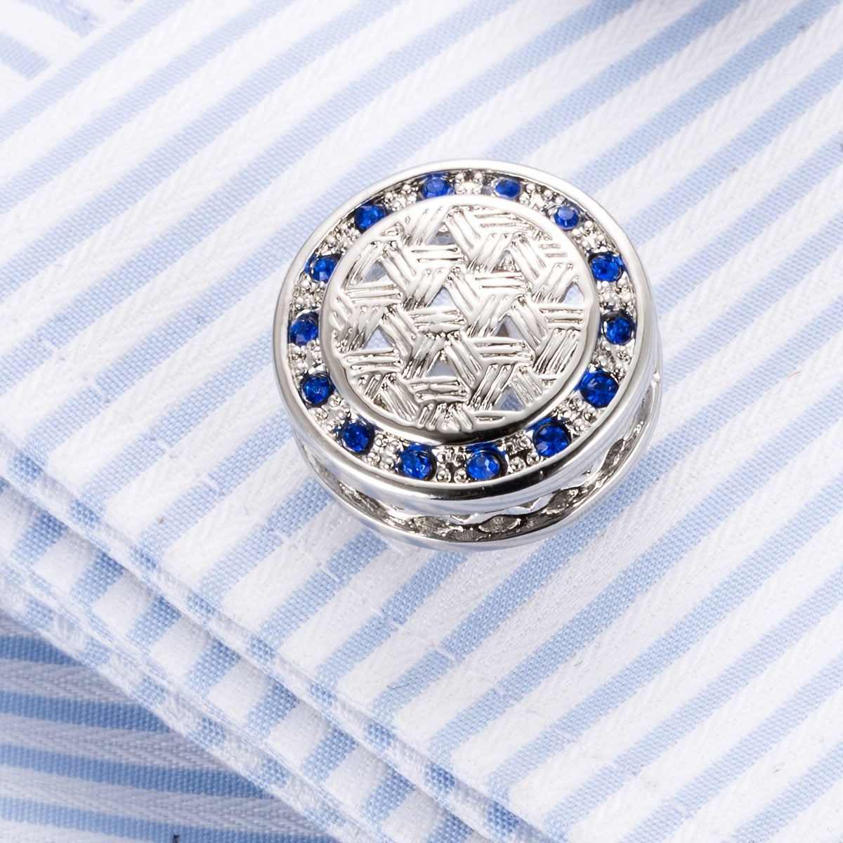 Men's French Shirt Crystal Cufflinks