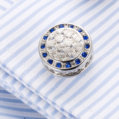 Men's French Shirt Crystal Cufflinks
