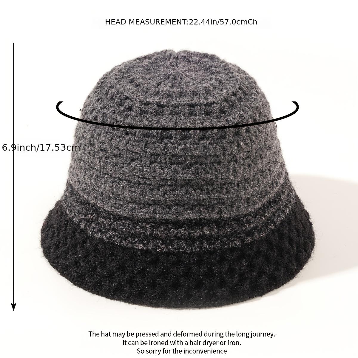 Woolen Knitted Hat Mixed Bucket Hat Hip hop Cap