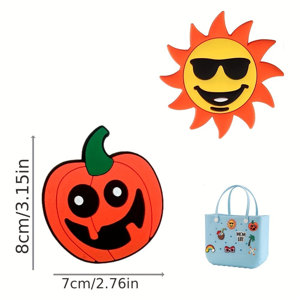 Pumpkin Beach Bag Charms for Rubber Totes