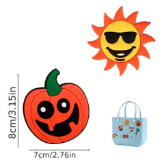 Pumpkin Beach Bag Charms for Rubber Totes