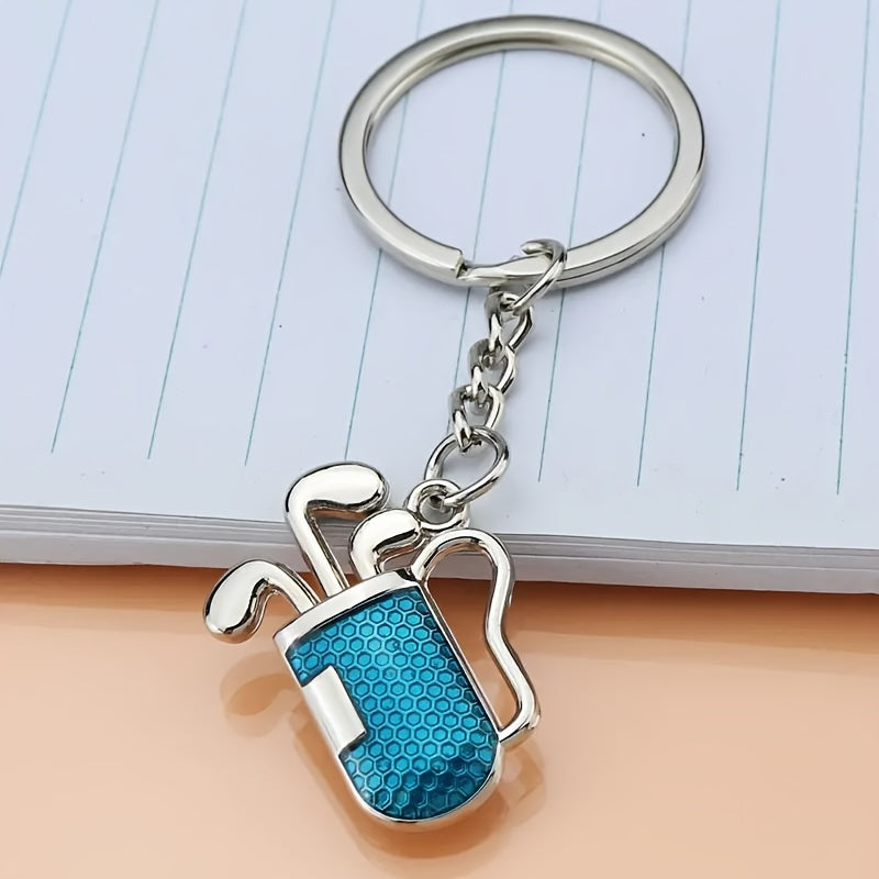 Metal Golf Club Holder Keychain Mini Golf Keychain Gift Men Women