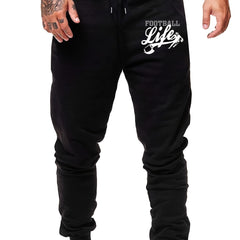 Men's Foot Bowl Football Life Print Drawstring Sweatpants Joggers