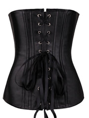 Women's PU Leather Body Shaper Zipper Restraint Waist Abdomen Tight Shape Corset