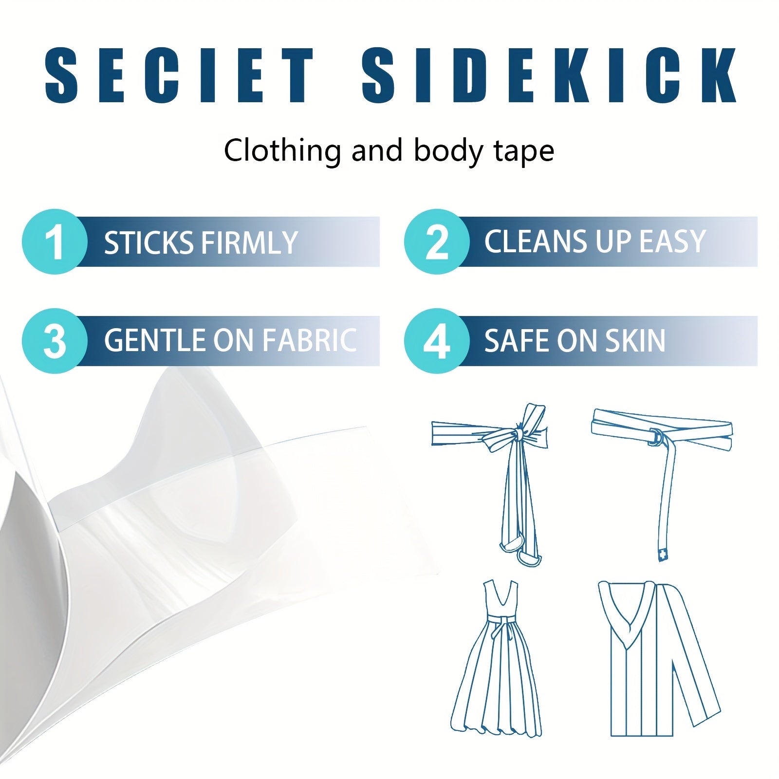 Invisible Anti-slip Sticker for Shirt Neck Women's Lingerie