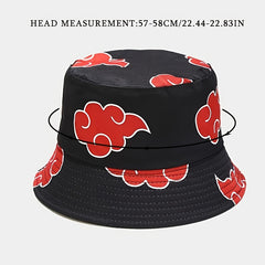 Reversible Cloud Print Sun Bucket Hat
