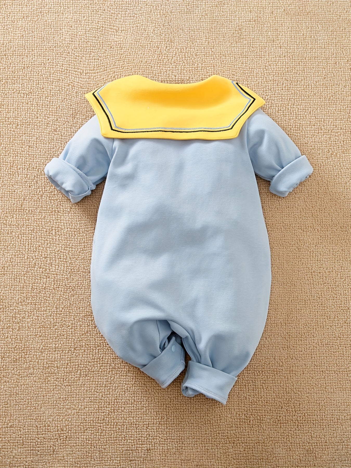 Cute Rabbit Pocket Embroidered Baby Cotton Bodysuit