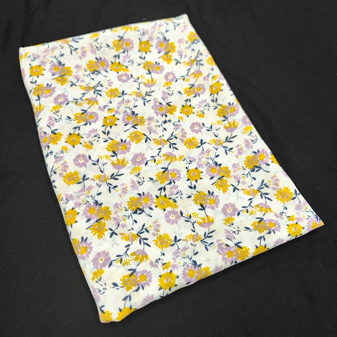 1yd Faux Cotton Fabric for DIY Pants Dress Quilts - Cut Size by Yard