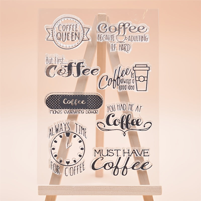 Coffee Transparent Silicone Stamp