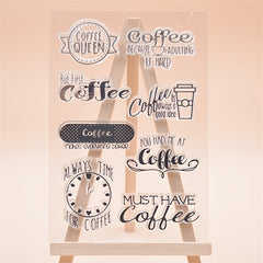Coffee Transparent Silicone Stamp