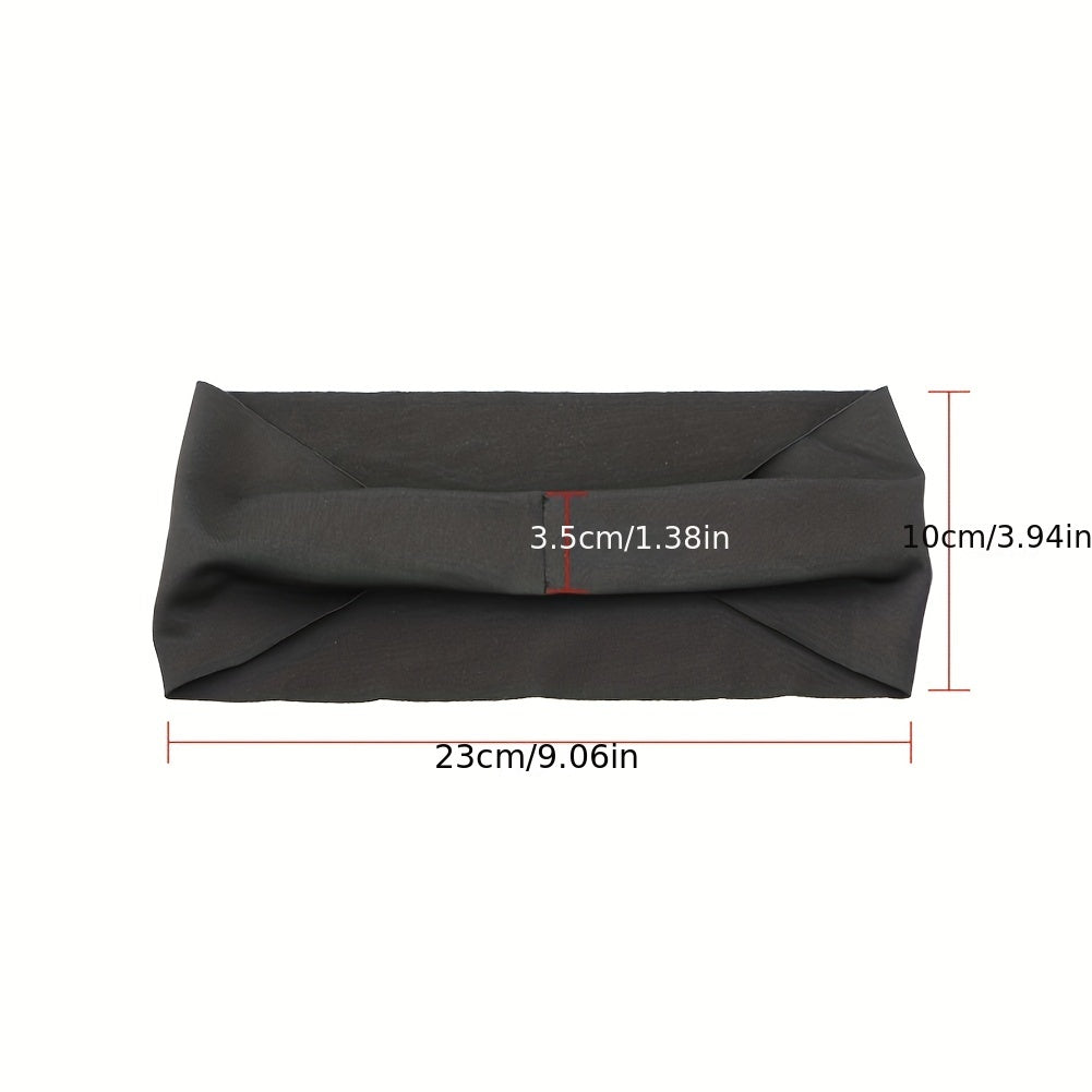 Breathable Elastic Headband Sweat Absorption for Women & Men