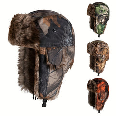 Camouflage Trooper Hat with Ear Protection Ski Hat Warm and Coldproof Hat