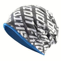 Hip Hop Printed Beanie Slouchy Baggy Hat Lightweight Skull Cap