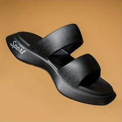 Men's Casual Open Toe Slides Anti skid Slip On Shoes For Indoor Outdoor