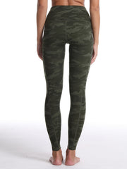 Women's Camo Print High Waist Leggings with Pockets