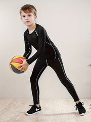 Boys Sports Quick Drying Fitness Suits - Basketball Football Clothes