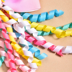 Girls Rainbow Bowknot Tape With Unicorn Charm