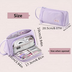 Canvas Pencil Bag for Middle School Students