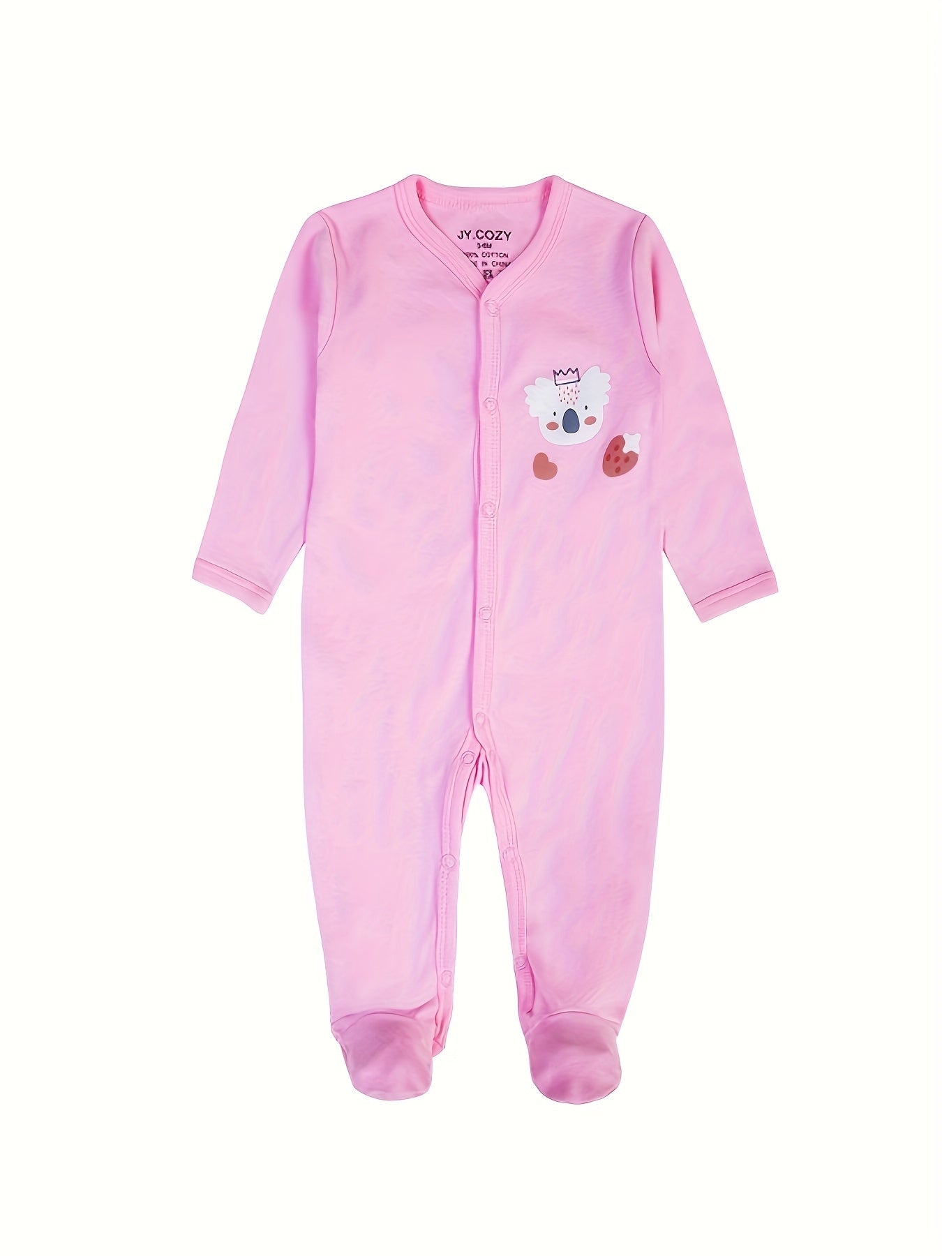 Baby Girls Long Sleeve Cotton Romper 3pcs Set