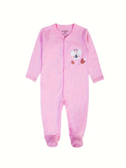 Baby Girls Long Sleeve Cotton Romper 3pcs Set