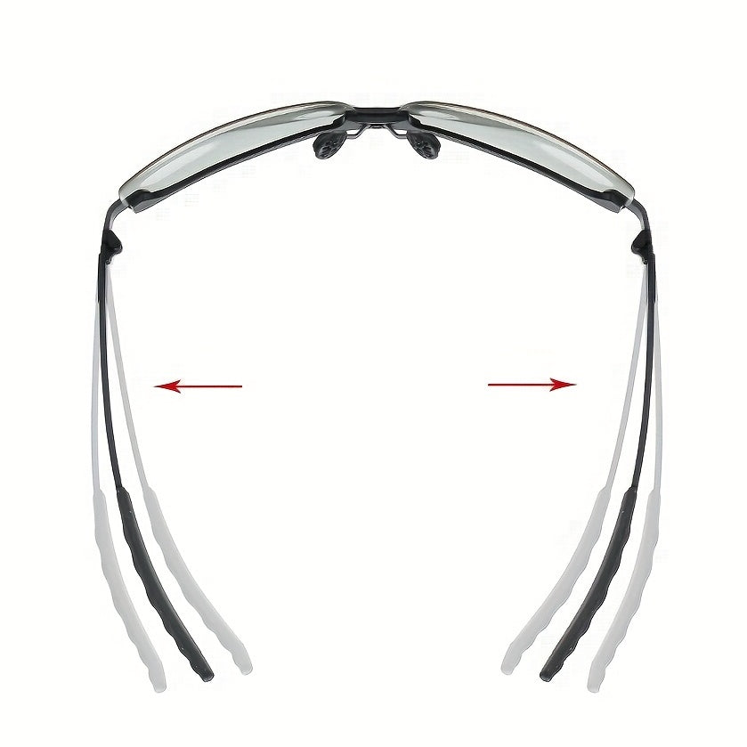 Men's Polarized Sunglasses + Night Driving Glasses + Zipper Case