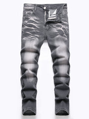 Boys Distressed Stretch Jeans Slim Fit Denim Pants