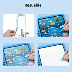 OU DAI Reusable Underwater World Magic Water Book Educational Drawing Toy
