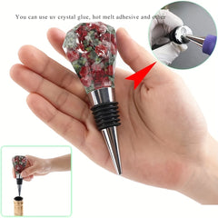 5pcs Geometric Spherical Wine Bottle Crystal Molds With Stopper