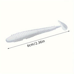50pcs Soft Swimbaits T Tail Fishing Lures Fishing Accessories