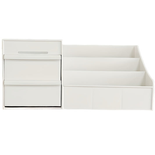 2-Drawer Desk Organizer with 7 Compartments