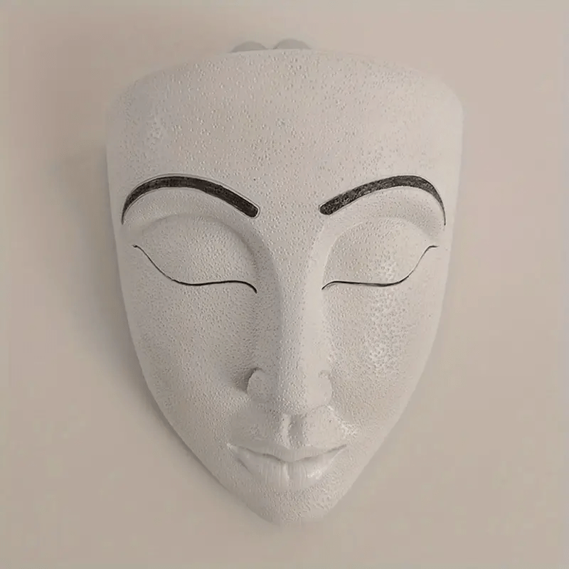 Human Face Flower Pot Resin Crafts Wall Hanging Decor
