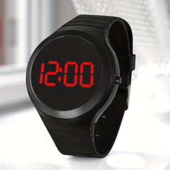 Round Red Light LED Student's Electronic Sports Watch