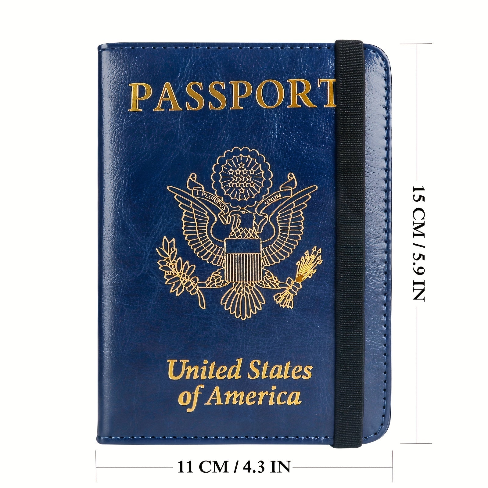 Mini Textured Document Holder PU Leather Passport Cover