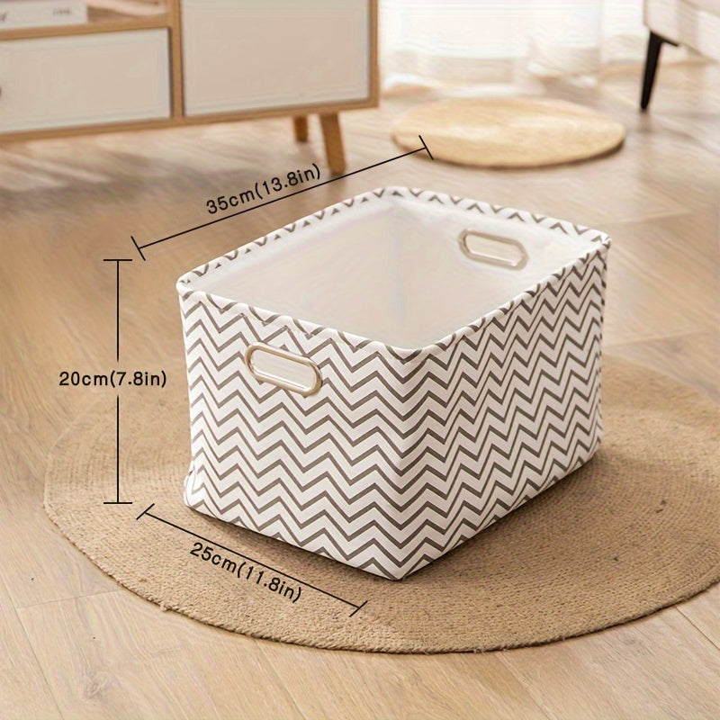 Portable Fabric Storage Box Folding Box Desktop Storage Basket