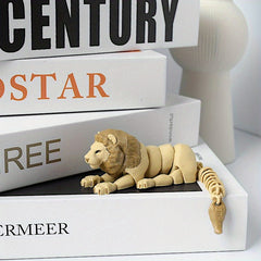 3D Printed Lion Statue Home Decor Doll Figurine Office Desk Ornament