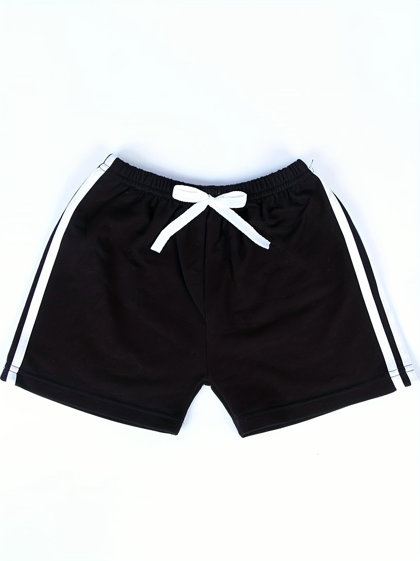 Boys Casual Striped Shorts Drawstrings Elastic Waist for Summer Holiday