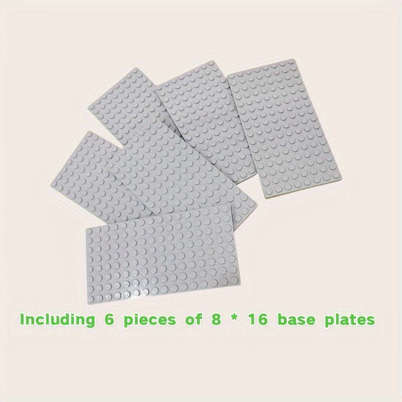 6pcs Classic Base Plates for Building Blocks Set Creative DIY Construction Toy