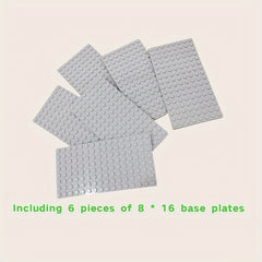 6pcs Classic Base Plates for Building Blocks Set Creative DIY Construction Toy