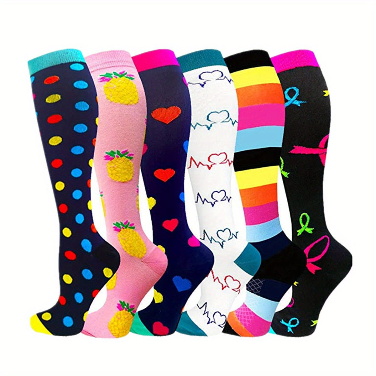 High Performance Compression Socks for Men - Ideal for Running Cycling Hiking