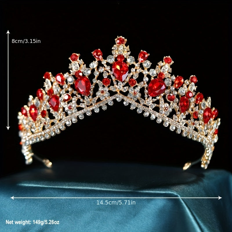Bridal Rhinestone Crystal Crown Head Jewelry Wedding Alloy Headband